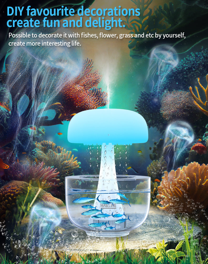 Jellyfish Raindrop Humidifier  Home Decor