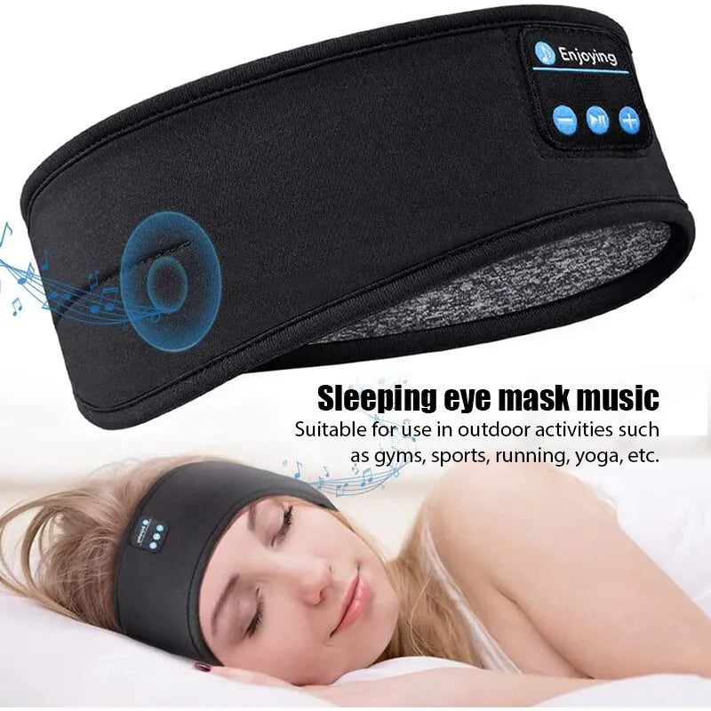 Bluetooth Earphones Sports Sleeping Headband Elastic Wireless Headphones
