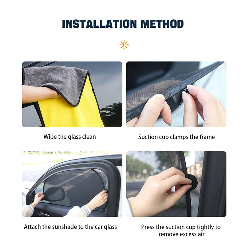 Car Sun Shade UV Protection Car Curtain Summer Protection Window Film